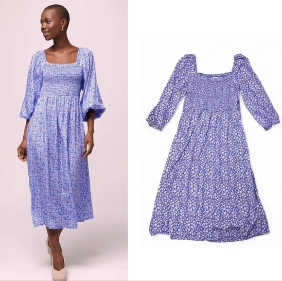 J. Crew Factory Dresses & Skirts - J. Crew Smocked Floral Dress Size 2X